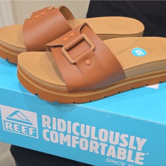 Reef Banded Horizon Buckle Slide Sandal- Brown - Picture 9 of 12